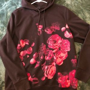 Roses Black Hoodie